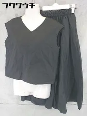 ◇ B:MING by BEAMS シャツ ブラウス ウエストゴム ロング スカート セットアップ サイズS ブラック系 レディース 【中古】 【1102090025457】