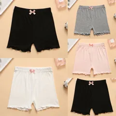 女の子 チラ見え防止 3分パンツ 夏用オーバー スパンツ  5枚