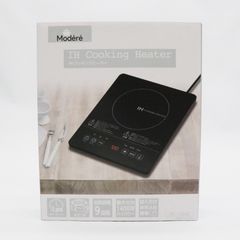 Modéré IHクッキングヒーター 最大1400W コンパクト IH調理器 9段階温度調整 タイマー機能付き お手入れ簡単 小型キッチン調理器
