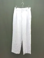 ◇ beauty&youth センタープレス スラックス オフィスカジュアル ジップフライ パンツ サイズＳ パープル レディース E  【1308160063224】