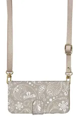 iPhone14ProMax ケース 手帳型 アイフォン14 プロマックス スマホケース スマホショルダー レザー ストラップ バンダナ スカーフ パターン ペイズリー かわいい 調節可能 130cm  カラー01