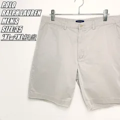 【US古着】POLO RALPH LAUREN　ポロラルフローレン　ハーフパンツ　メンズ　サイズ表記35　XL~2XL相当　ライトベージュ