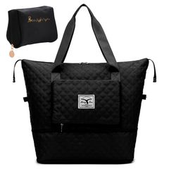 【新着商品】(レディース 軽量 高見えトラベルバッグ 拡張 レディース 旅行かばん ブラック トラベルバッグ ボストンバッグ 大) 旅行バッグ alpaco