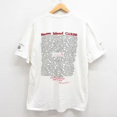 XL/古着 リー Lee 半袖 ビンテージ Tシャツ メンズ 90s Staten 大きいサイズ コットン クルーネック 白 ホワイト 25aug26 中古