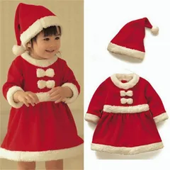 サンタ コスプレ サンタクロース コスチューム 衣装 キッズ こども用 赤ちゃん 子供用 クリスマス パーティー ～対応 プレゼントに おすすめ 安い かわいいHZQ5365