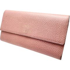 【GUCCI/グッチ】スウィング コンチネンタル ウォレット 354496  長財布 レザー ライトピンク レディース 【中古】【真子質店】【BL】
