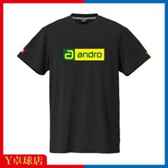 アンドロ ナパＴシャツ デオ CB ブラックｘグリーン 卓球ウェア NAPA T-SHIRT DEO CB ユニフォーム Y卓球店 (andro) [M便 1/1]