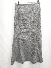 ◇ ROPE PICNIC ロペピクニック チェック ロング マーメイド スカート サイズ40 グレー ブラック マルチ レディース P  【1407100014620】