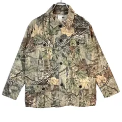 ヴィンテージvintageハンティングシャツジャケット長袖カモフラージュシャツrealtreeリアルツリー迷彩アウトドア茶色ブラウン緑グリーンy2kアメカジグランパコアストリートSUPER FLAUGE GAME50704