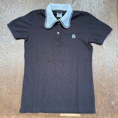 original john BEAGLE POLO BLACK-WHITE モッズ　ブルドッグ　スキンズ　レトロ　イギリス