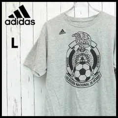 【最終値下げ SALE】adidas アディダス プリント Tシャツ サッカー メキシコ代表 グレー L
