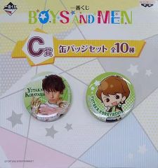[중고] 배지 핀스(남성) 고바야시 유타카 캔 배지 세트(2개 세트) [이치반 쿠지 BOYS AND MEN] C상