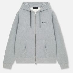 MLVINCE / classic logo zip up hoodie grey