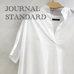 JOURNAL STANDARD ジャーナルスタンダード コットン シャツ ロングワンピース 半袖 ホワイト レディース