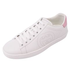 美品 グッチ GUCCI スニーカー ACE エース インターロッキング レザー