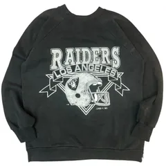 【入手困難】90s USA製 NFL ラスベガス・レイダース スウェット 黒 L 古着 90s USA製 NFL Las Vegas Raiders レイダース スウェット