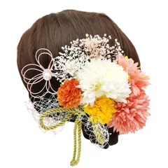 【特価商品】花嫁 花 和風 ヘッドアクセサリー ブライダル 結婚式 卒業式 ウエディング ヘッドドレス 袴 振袖 成人式 着物 浴衣 和装 花飾り 七五三 髪飾り 造花 ドライフラワー