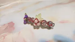 【和風な可愛いバレッタ】髪留め　ヘアピン　ハンドメイド