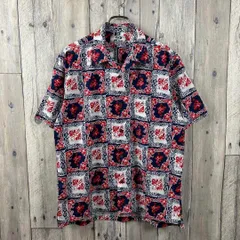 OLD PIKO 00s ピコ 総柄 開襟 オープンカラー アロハシャツ M