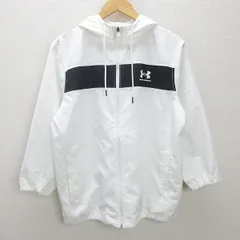G■アンダーアーマー/UNDER ARMOUR トレーニングジャケット/1365505【L】白/men's/82【中古】■