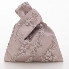 人気のサブバッグ【匿名配送・新品・未使用・タグ付き】PREFERIR ベージュ　レース トート パーティーバッグ