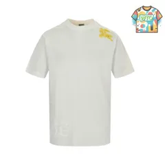 【今日特価】Burberry 24ss ショルダーホースプリント T シャツ（綿精梳綿生地）-1