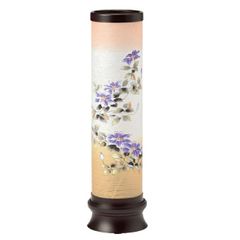 盆提灯・結衣(黒)二重張水墨塔柄・組み立て不要 電気式 - メルカリ