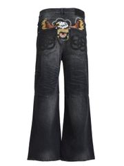 BREATH / chain eagle patch denim pants