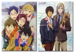 [중고] 포스터(애니메이션) A1 양면 특대 포스터(8개 접기) Free!/노래의☆프린스님 마지 LOVE2000% PASH!