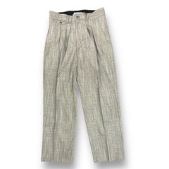 定価46200円 新品 Ernie Palo ウール ツープリーツ スラックス パンツ トラウザー アーニーパロ EP05PT01 グレー 46  72638A3