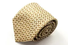 パーフェクトスーツ ブランド ネクタイ シルク ドット柄 小紋柄 メンズ ベージュ P.S.FA 【中古】