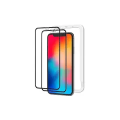 NIMASO 全面保護 ガラスフィルム iPhone11Pro 用 iPhoneX Xs 用 画面 フィルム ガイド枠 2枚セット NSP18H14 1