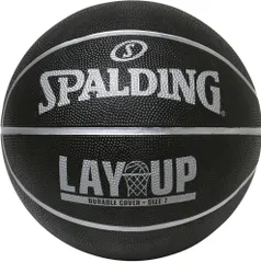 スポルディング SPALDING バスケット レイアップ ブラック×グレー 5号球 ボール 5号 84-755Z メンズ レディース 中学生以上 シュート 個人練習 屋外 耐久性 バスケットボール  84755Z ブラック×グレー