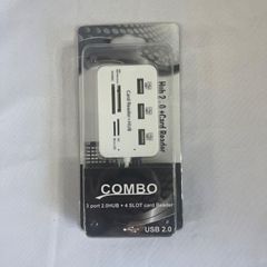 ☆フォローで全商品5％オフ☆COMBO 3port 2.0HUB ＋ 4 SLOT card Reader /USB2.0