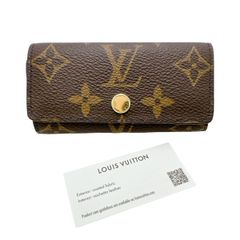 ルイヴィトン M81938 モノグラム 4本用キーケース ミュルティクレ4 キーケース LOUIS VUITTON ブラウン