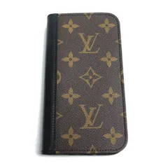 LOUIS VUITTON ルイ・ヴィトン IPhone 16Pro用 フォリオ iPhoneケース モノグラム ブラウン×ブラック M12539 ME3274 ユニセックス 中古 美品
