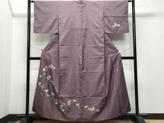 平和屋着物○本加賀友禅作家 成竹登茂男 訪問着 紬地 白山紬 南天文