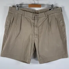 古着 ポロ・ラルフローレン POLO RALPH LAUREN ショートパンツ チノパン ポロチノ 大きいサイズ ワンポイントロゴ w40  ブラウン系 メンズ