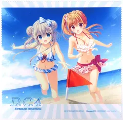 【中古】雑貨 [単品] 鷺澤有里咲＆逢見諳子＆常坂二乃 クリーナークロス 「PS4/Switchソフト D.C.4 Fortunate Departures ～ダ・カーポ4～ フォーチュネイトデパーチャーズ 完全生産限定版 WonderGOO限定セット」 同梱