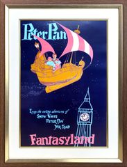 ディズニー「ファンタジーランド/ピーターパン空の旅」展示用フック付ポスター テーマパークポスター 発送目安10～15営業日