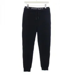 ディーゼル DIESEL LOUNGEWEAR スウェットパンツ ジョガーパンツ イージー フェイクレイヤード S 黒 ブラック タグ付き /KHのサムネイル