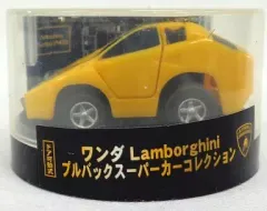 【中古】ミニカー カウンタック LP400(イエロー) 「Lamborghini プルバックスーパーカーコレクション」 2008年 ワンダキャンペーン品