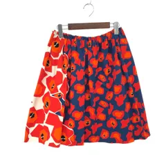 良好 JIL SANDER NAVY ジルサンダーネイビー フレアスカート スカート サイズ:34  マルチカラー  レディース 　240001148592のサムネイル