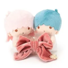 匿名配送　新品　キキ＆ララコラボ　リボンマスコット　コラボ　Couture Brooch　サンリオ　リトルツインスターズ　キキララ　クチュールブローチ　キーホルダー　SANRIO　マスコット　サンリオキャラクターズ　ぬいぐるみ　チャーム　マスコットチャーム