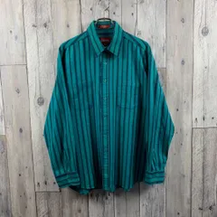 OLD Coleman 90s コールマン 長袖 ストライプ シャツ XL