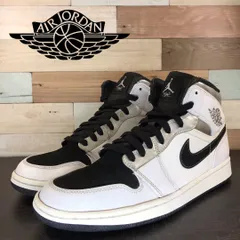 NIKE AIR JORDAN 1 ナイキ エア ジョーダン 1  ミッドカット オルタネイトシンク ホワイト ブラック 27.5cm メンズ スニーカー U10826 554724-121