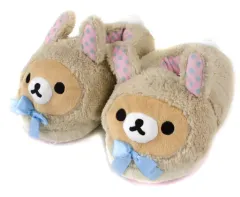 【中古】ルームシューズ・室内履き リラックマのルームシューズ 「一番くじ リラックマ『お花畑の小さな子うさぎ』テーマ」 C賞