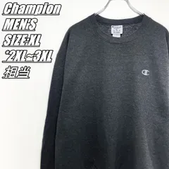 Champion　チャンピオン　ワンポイント刺<!-利用不可文字-!>　スウェット　トレーナー　メンズ　サイズ表記XL　2XL相当　グレー
