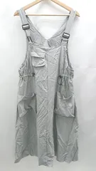 ◇ ⊂ Dazy ウエストゴム サロペット風 ロング丈 ワンピース サイズＭ グレー系 レディース E  【1502180047732】