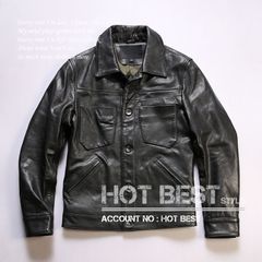 ☆美品☆Delan レザーシャツ ブラウン 44 S スナップ シープ ラム